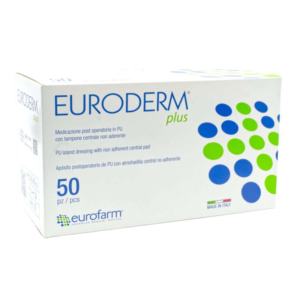 意大利 Euroderm Plus 醫療級無菌透明薄膜傷口敷料 - 15 x 8cm (盒裝：50片) [DE12]【意大利製造】